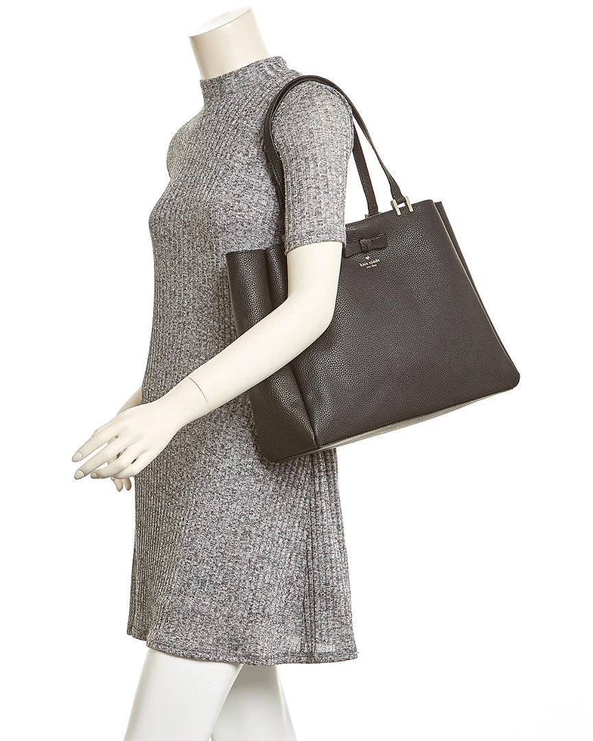 Kate Spade New York Pershing Street Nell Leather Tote Women Totes 3 Kate Spade New York Pershing Street Nell Leather Tote Women Totes - Image 3