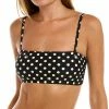 Kate Spade New York Square Neck Bandeau Bikini Top Women Swimwear & Coverups