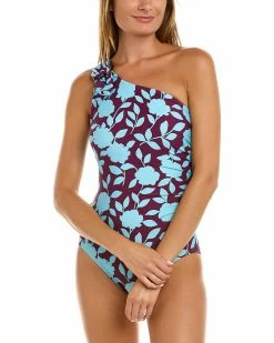 Kate Spade New York Buckle One-Shoulder One-Piece Women Swimwear & Coverups