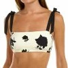 Kate Spade New York Shoulder Bow Tie Scoop Bikini Top Women Swimwear & Coverups