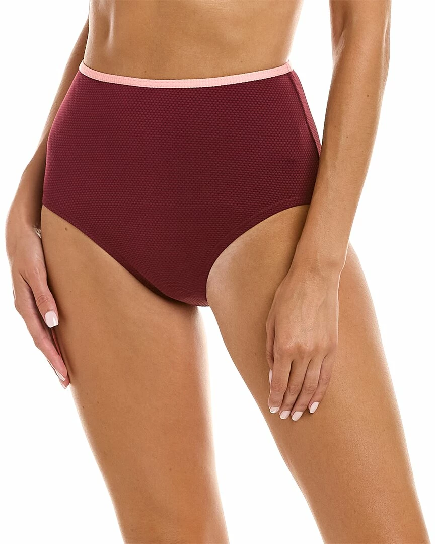 Kate Spade New York Contrast High-Waist Bikini Bottom Women Swimwear & Coverups 1 Kate Spade New York Contrast High-Waist Bikini Bottom Women Swimwear & Coverups