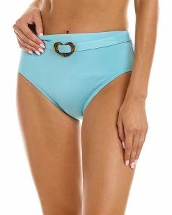 Kate Spade New York Belted High-Waist Bikini Bottom Women Swimwear & Coverups