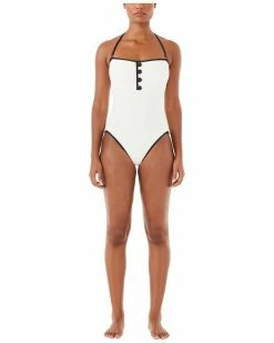 Kate Spade New York Classic Bandeau One-Piece Women Swimwear & Coverups