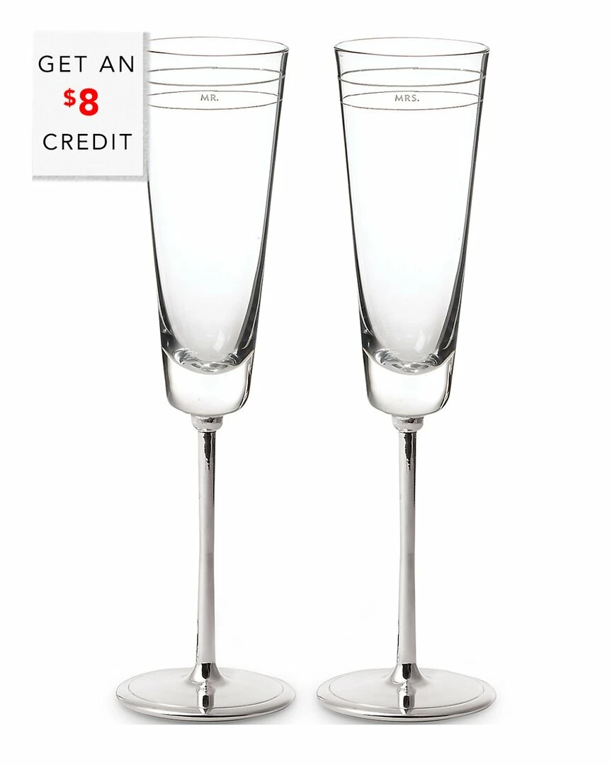 Kate Spade New York Darling Point Flute Pair With $8 Credit Home Drinkware 1 Kate Spade New York Darling Point Flute Pair With $8 Credit Home Drinkware